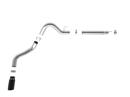 aFe 2021 Ford F-150 V6-3.0L (td) Large Bore 409 SS DPF-Back Exhaust System