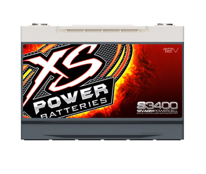 XS Power Batteries 12V AGM S Series Batteries - Automotive Terminals Included 3300 Max Amps