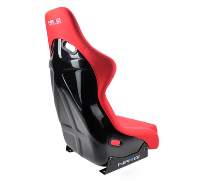 Asiento envolvente NRG FRP (tela roja) - Grande