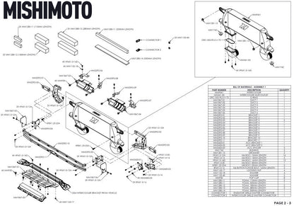 Mishimoto 21+ Bronco 2.3L Kit INT de montaje alto Tubos SL Core P