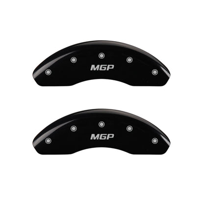 MGP 4 Caliper Covers Engraved Front 2015/Mustang Engraved Rear 2015/Bar & Pony Yellow fnsh black ch