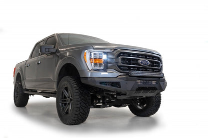 Addictive Desert Designs Parachoques delantero HoneyBadger para Ford F-150 2021 con aro superior