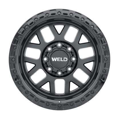 Weld Off-Road W104 20X9 Cinch 6X135 6X139.7 ET00 BS5.00 Satin Black / Gloss Black 106.1