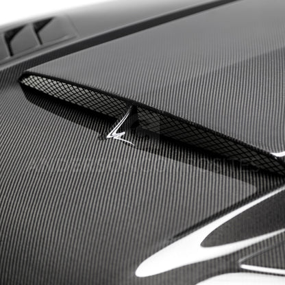 Anderson Composites Capó de fibra de carbono de doble cara para Ford Mustang Ram Air 2018-2019