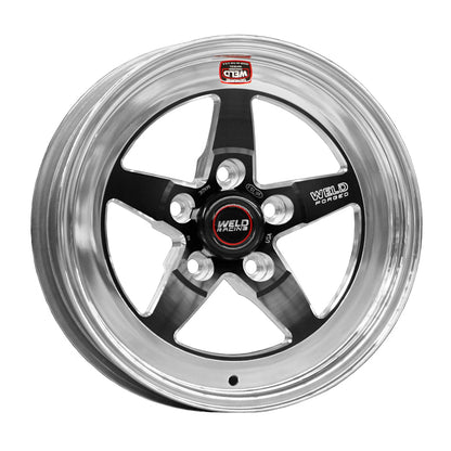 Soldar S71 15x8.33 / 5x4.5 BP / 4.5in. Rueda BS Black (almohadilla mediana) - Sin bloqueo de talón