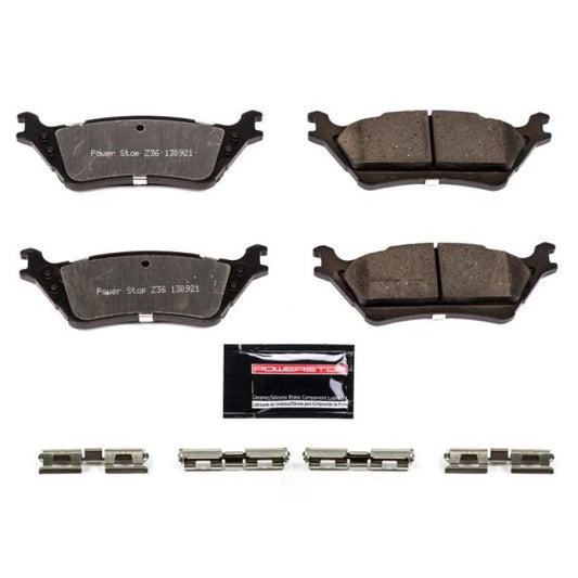 Power Stop 12-19 Ford F-150 Rear Z36 Truck & Tow Brake Pads w/Hardware
