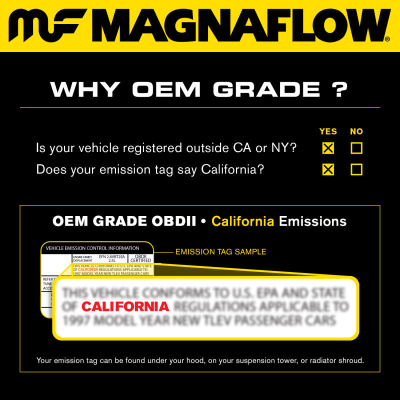 Magnaflow Conv DF 2016 Mustang GT350 5.2L Parte inferior