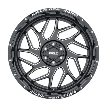 Weld Off-Road W117 20X10 Fulcrum 6X135 6X139.7 ET13 BS6.00 Negro Brillo MIL 106.1