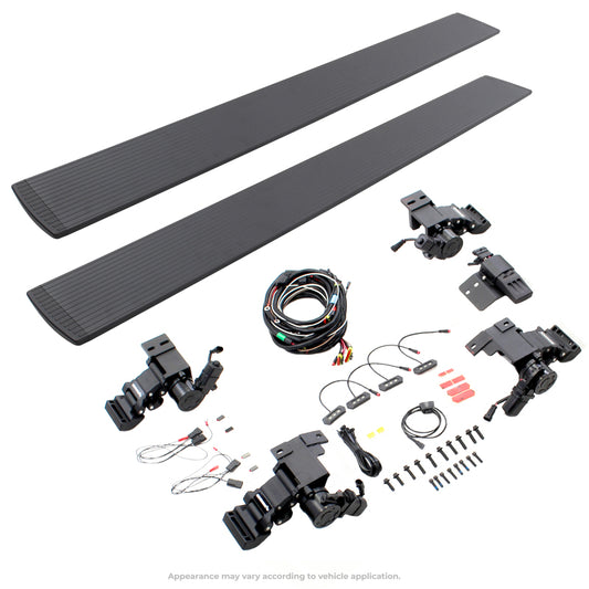 Go Rhino 21-23 Ford Bronco 2dr E-BOARD E1 Electric Running Board Kit (No Drill) - Tex. Blk