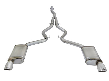 aFe MACHForce XP Exhausts Cat-Back SS-304 EXH w/ Polished Tips 15-23 Ford Mustang EcoBoost 2.3L (t)