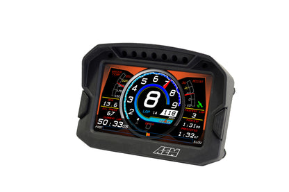 Pantalla de tablero digital de carbono AEM CD-5G con GPS interno de 10 Hz y antena