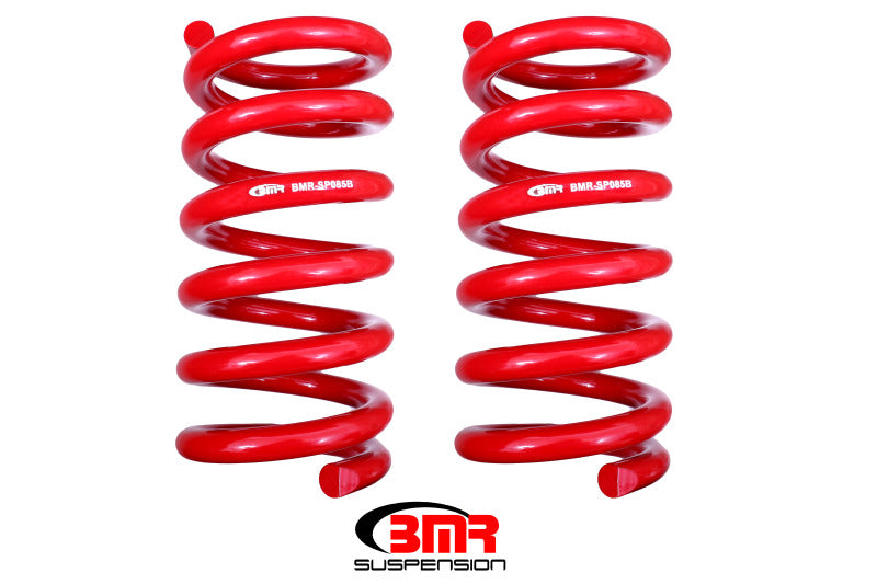 BMR 15-17 S550 Mustang Rear Handling Version Lowering Springs - Red