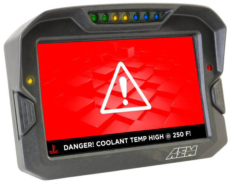 AEM CD-7 Logging GPS habilitado Race Dash Pantalla digital de fibra de carbono sin VDM (solo entrada CAN)