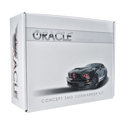 Oracle 10-14 Ford Mustang Concept Sidemarker Set - Tintado - Naranja de competición (CY)