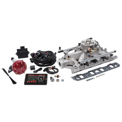 Edelbrock Pro Flo 4 EFI System Seq Port Ford Super Victor 8.2 302-347 625 HP 35 lb/hr Acabado satinado