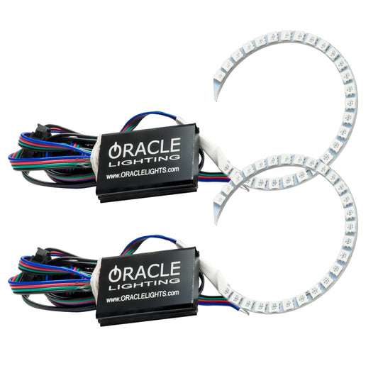 Oracle 18-21 Ford Mustang Kit de halo de faros delanteros LED - ColorSHIFT sin controlador