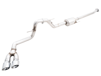 AWE 0FG 21+ Ford F150 Dual Side Exit Cat-Back Exhaust- 4.5in Chrome Silver Tips