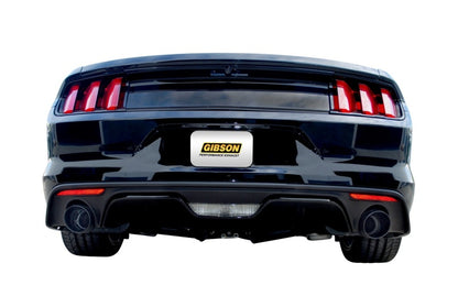 Gibson 15-19 Ford Mustang EcoBoost 2.3L 2.25in Cat-Back Dual Exhaust - Black Elite (Ceramic)