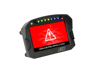 Pantalla de tablero digital con registro de carbono AEM CD-5LG con GPS interno de 10 Hz y antena