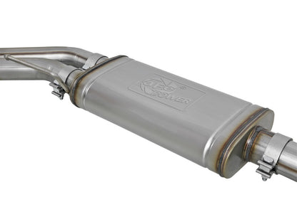 aFe Rebel Series 3in. to 2.5in. 409 SS C/B Exhaust 11-14 Ford F-150 V6-3.5L (tt) - Polished Tip