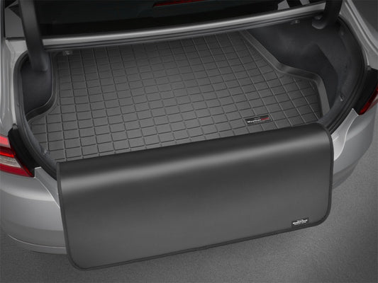 WeatherTech 2015+ Ford Mustang Cargo Liner With Bumper Protector- Black
