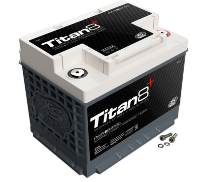 Baterías XS Power Baterías Titan de litio de 14 V 8 - Pernos de terminal M6 incluidos 2000 amperios máximos