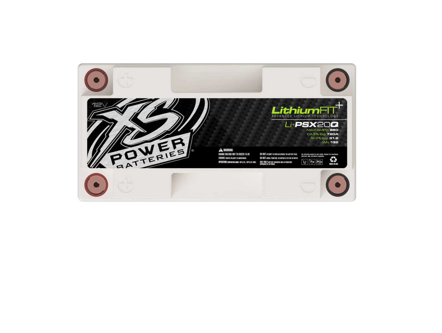 XS Power Batteries Lithium Powersports Series Batteries - M6 Terminal Bolts Included 960 Max Amps