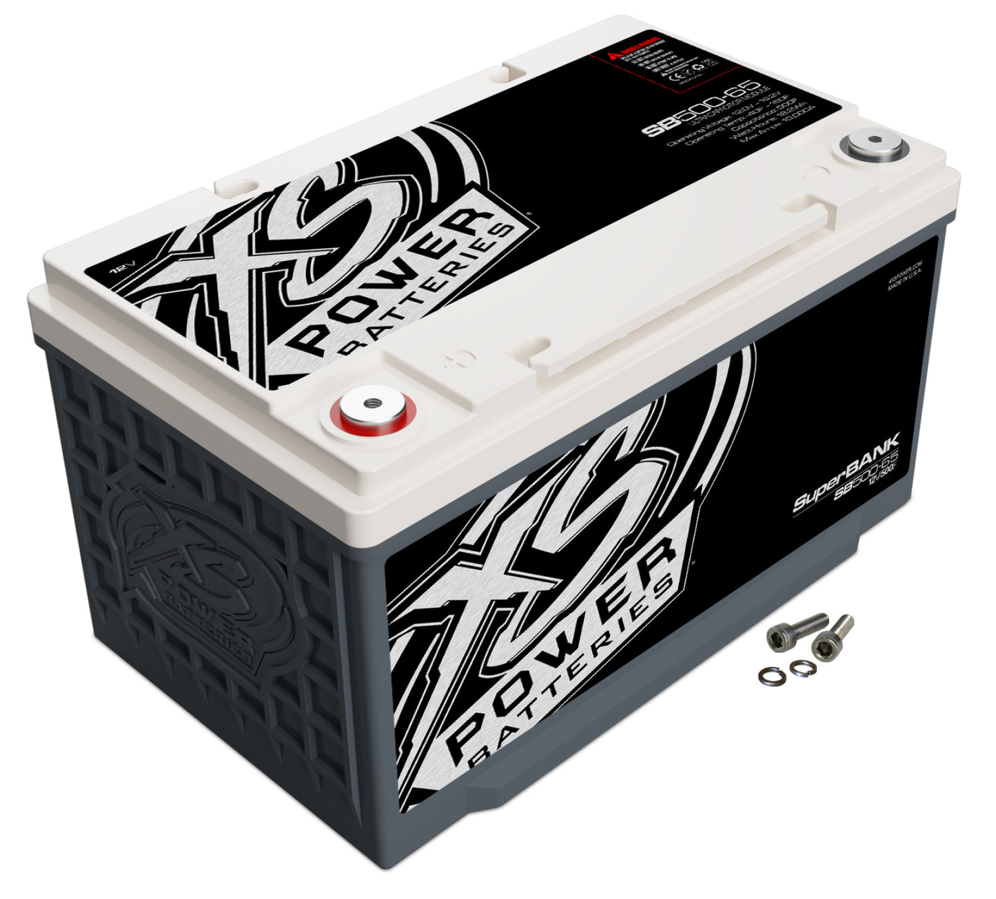 XS Power Batteries 12V Super Bank Capacitor Modules - M6 Terminal Bolts Included  10000 Max Amps