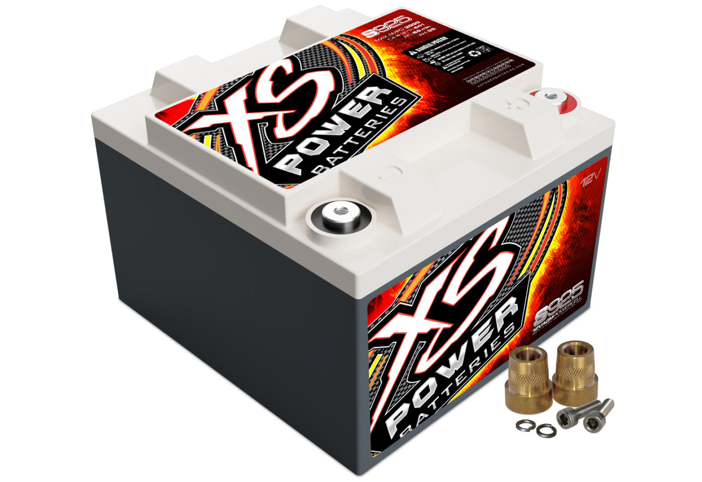 XS Power Batteries 12V AGM S Series Batteries - Automotive Terminals Included 2000 Max Amps