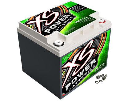 Baterías XS Power Baterías AGM Powersports Series de 12 V - Pernos de terminal M6 incluidos 2600 amperios máximos