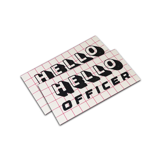 HELLO OFFICER - Decal
