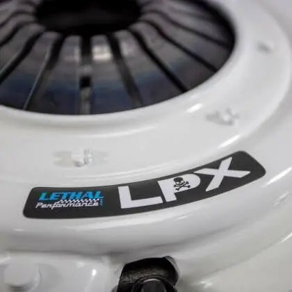 Lethal Performance LPX Kit de embrague de doble disco - Volante de inercia de aluminio de 8 pernos, 23 estrías, 800 HP (Mustang GT 2018-2021)