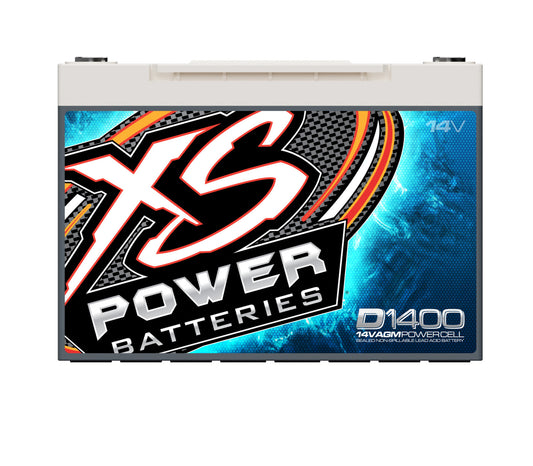 XS Power Batteries 14V AGM Batteries - Automotive Terminals Included 2400 Max Amps