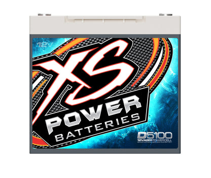 XS Power Batteries 12V AGM D Series Batteries - M6 Terminal Bolts Included 3100 Max Amps