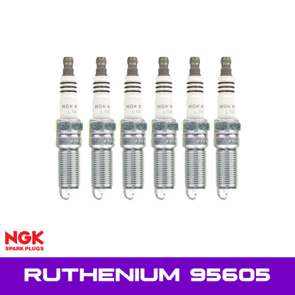 NGK Ruthenium 95605 (-1 Step Colder) for 3.5L Ecoboost TT V6 Explorer Sport Taurus SHO Flex MKZ