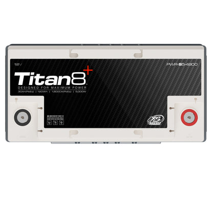 Baterías XS Power de litio Titan 8 de 12 V - Pernos de terminal M6 incluidos 2000 amperios máximos