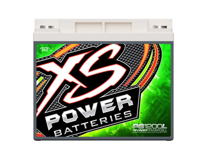 Baterías XS Power Baterías AGM Powersports Series de 12 V - Pernos de terminal M6 incluidos 2600 amperios máximos