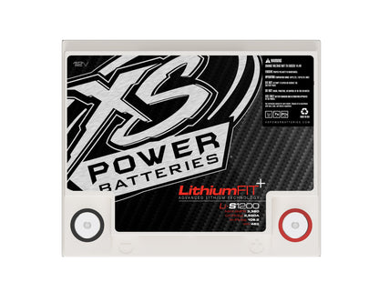 Baterías XS Power Baterías de litio Racing de 12 V - Pernos de terminal M6 incluidos 3360 amperios máximos