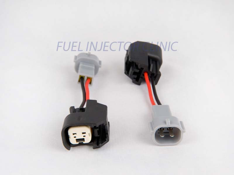 Set of 6 US Car/EV6 (female) to Denso (male) injector plug adaptors PADPUtoD6S