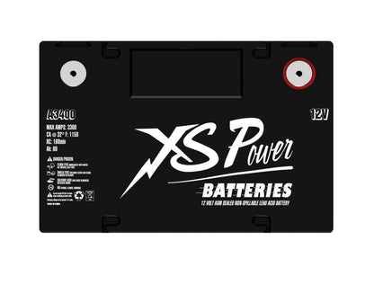 Baterías XS Power Baterías AGM serie retro de 12 V - Pernos de terminal M6 incluidos 3300 amperios máximos