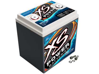 XS Power Batteries 6V AGM Batteries - M6 Terminal Bolts Included 2000 Max Amps