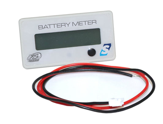 XS Power Batteries Capacity Meter for AGM, LFP, LTO with Blue Backlight