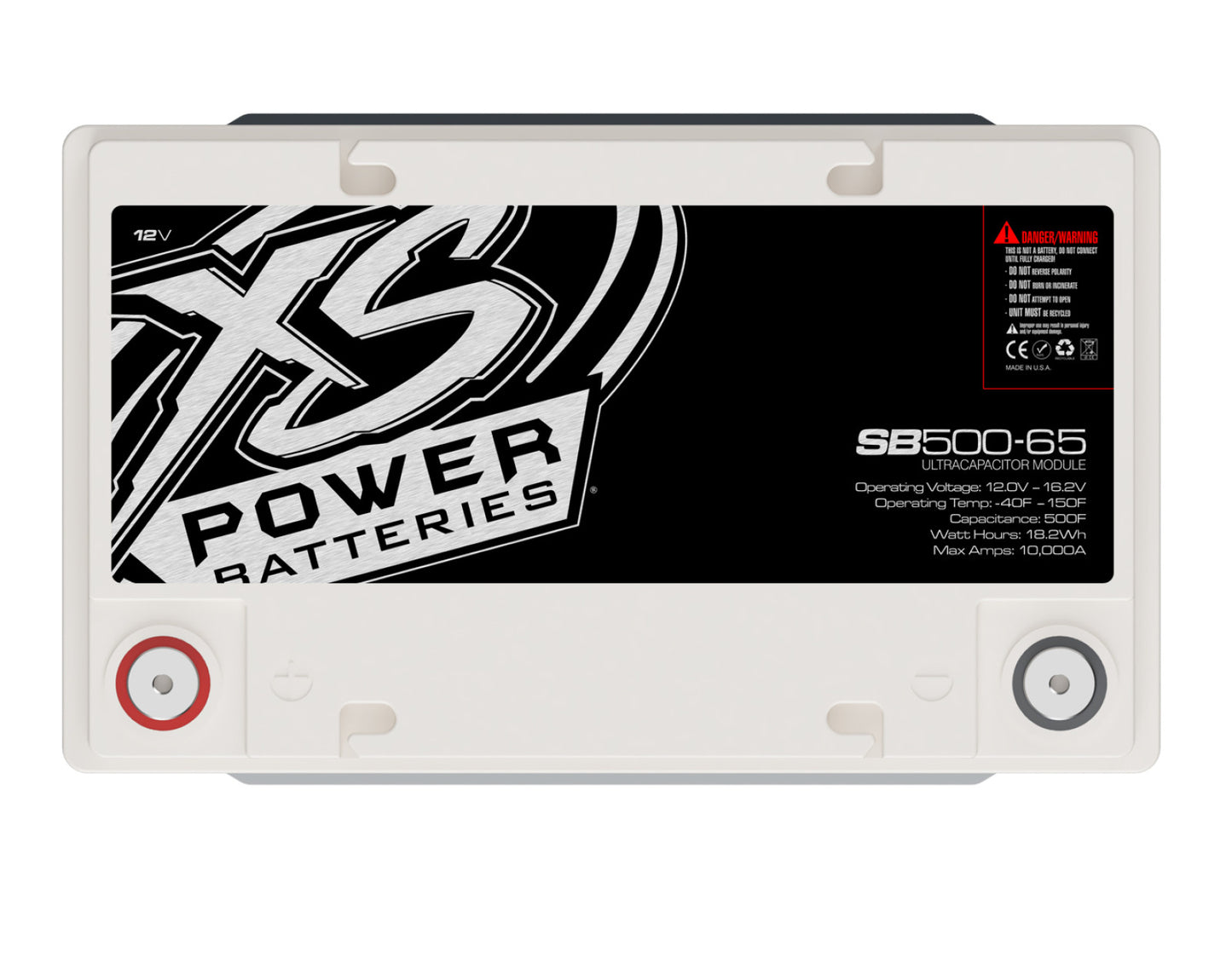 XS Power Batteries 12V Super Bank Capacitor Modules - M6 Terminal Bolts Included  10000 Max Amps