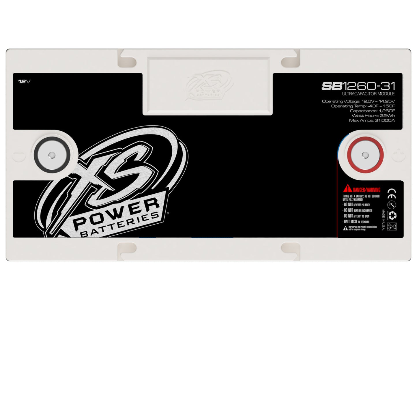 XS Power Baterías Módulos de condensadores Super Bank de 12 V - Pernos de terminal M6 incluidos 31000 amperios máximos