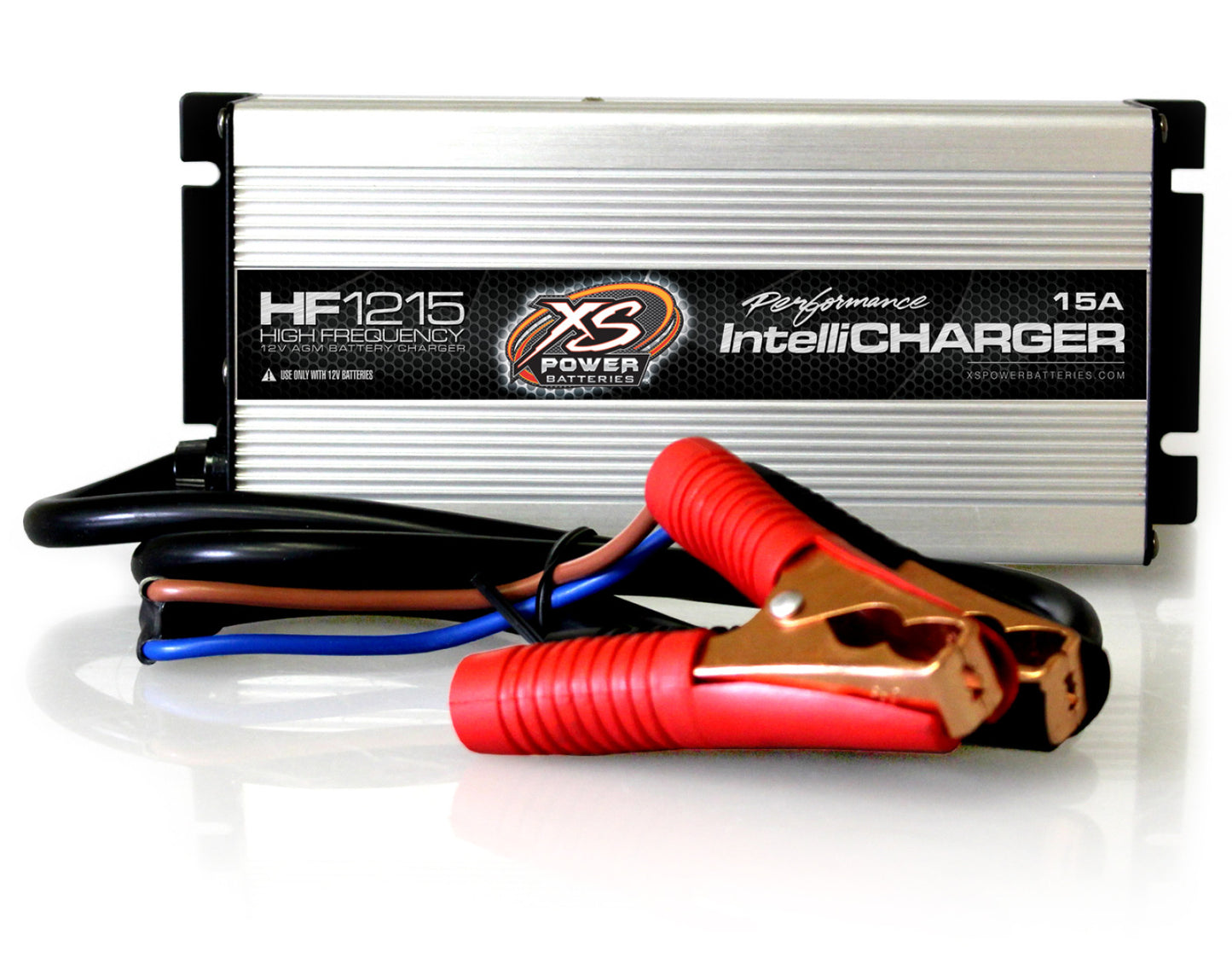 XS Power Batteries 12V High Frequency AGM IntelliCharger, 15A