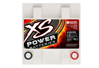 XS Power Batteries 12V AGM S Series Batteries - Automotive Terminals Included 2000 Max Amps