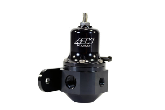 Regulador de presión de combustible ajustable negro universal de alta capacidad AEM
