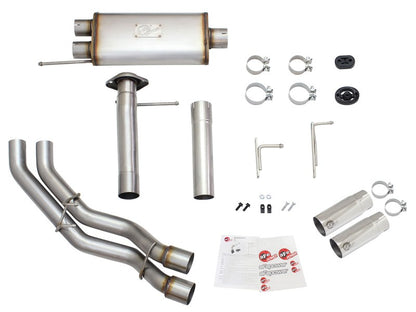 aFe Rebel Exhausts 3in SS Cat-Back 09-14 Ford F-150 4.6/5.0/5.4L con puntas pulidas