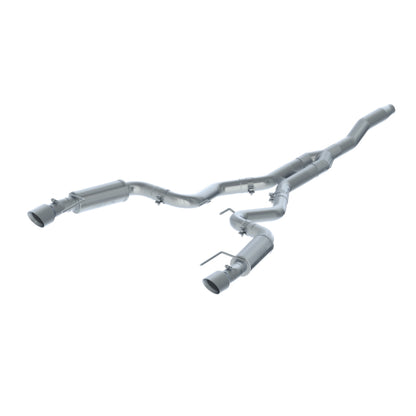 MBRP 15-23 Ford Mustang EcoBoost 2.3L T409 3in Cat Back Dual Split Rear Exit (Race Version)