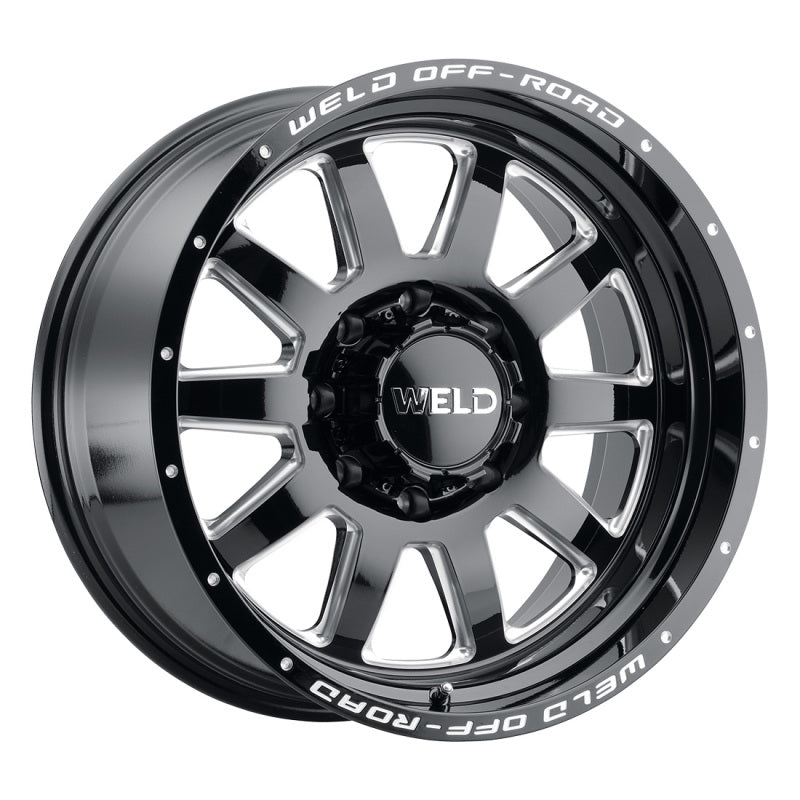 Weld Off-Road W102 20X9.0 Stealth 6X135 6X139.7 ET13 BS5.50 Negro brillante MIL 106.1